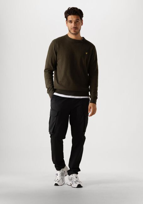 LYLE & SCOTT Pull COTTON MERINO CREW NECK JUMPER en vert - large