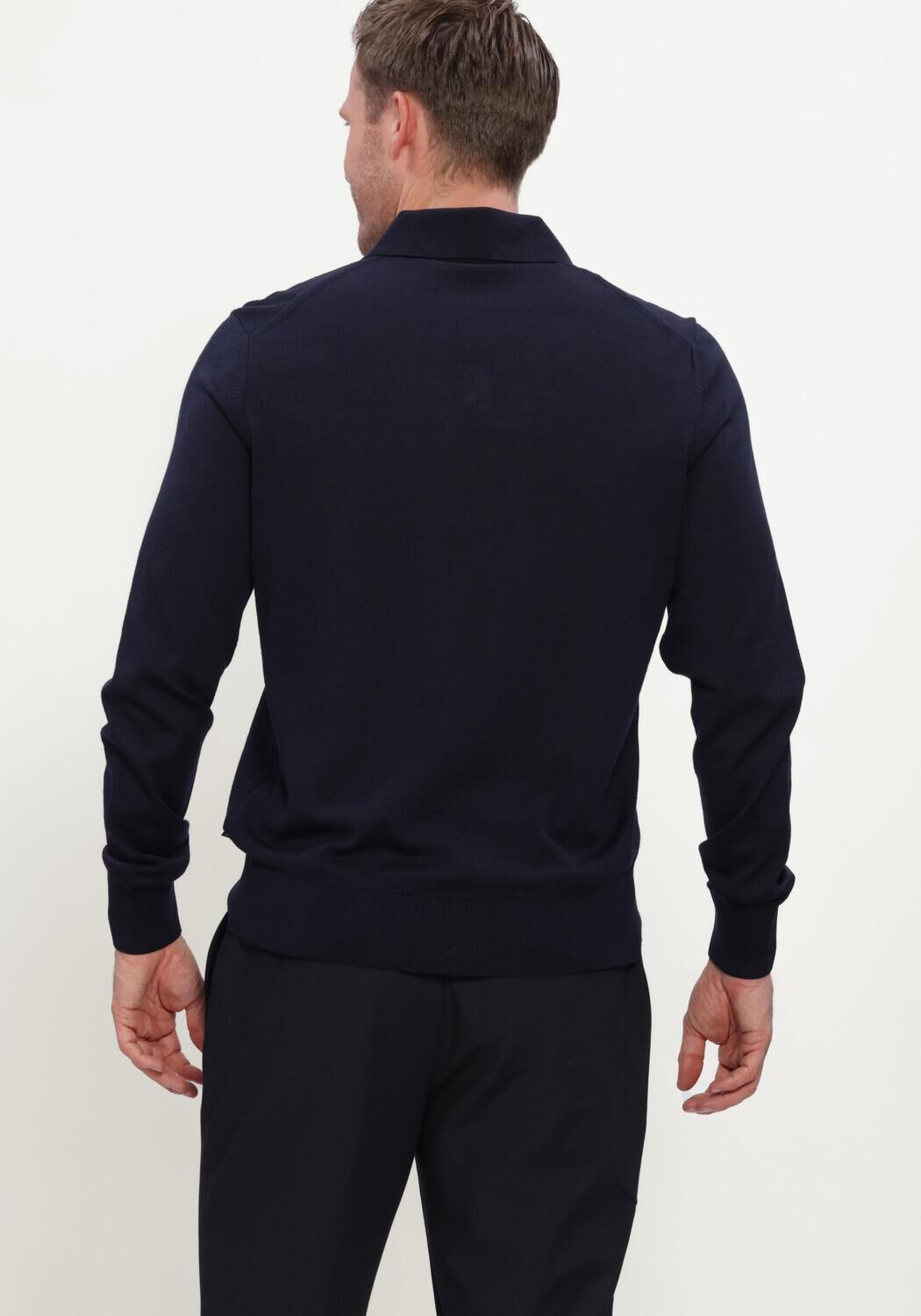 BOSS BLACK Pull H-LANCIONE Bleu fonc&eacute; - large