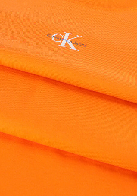 CALVIN KLEIN T-shirt MICRO MONOLGO TEE en orange - large
