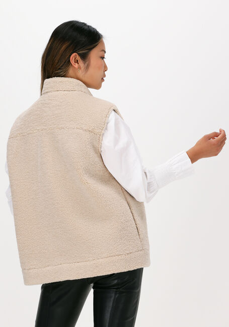 SELECTED FEMME Veste sans manches SLFJANY TEDDY VEST W en beige - large