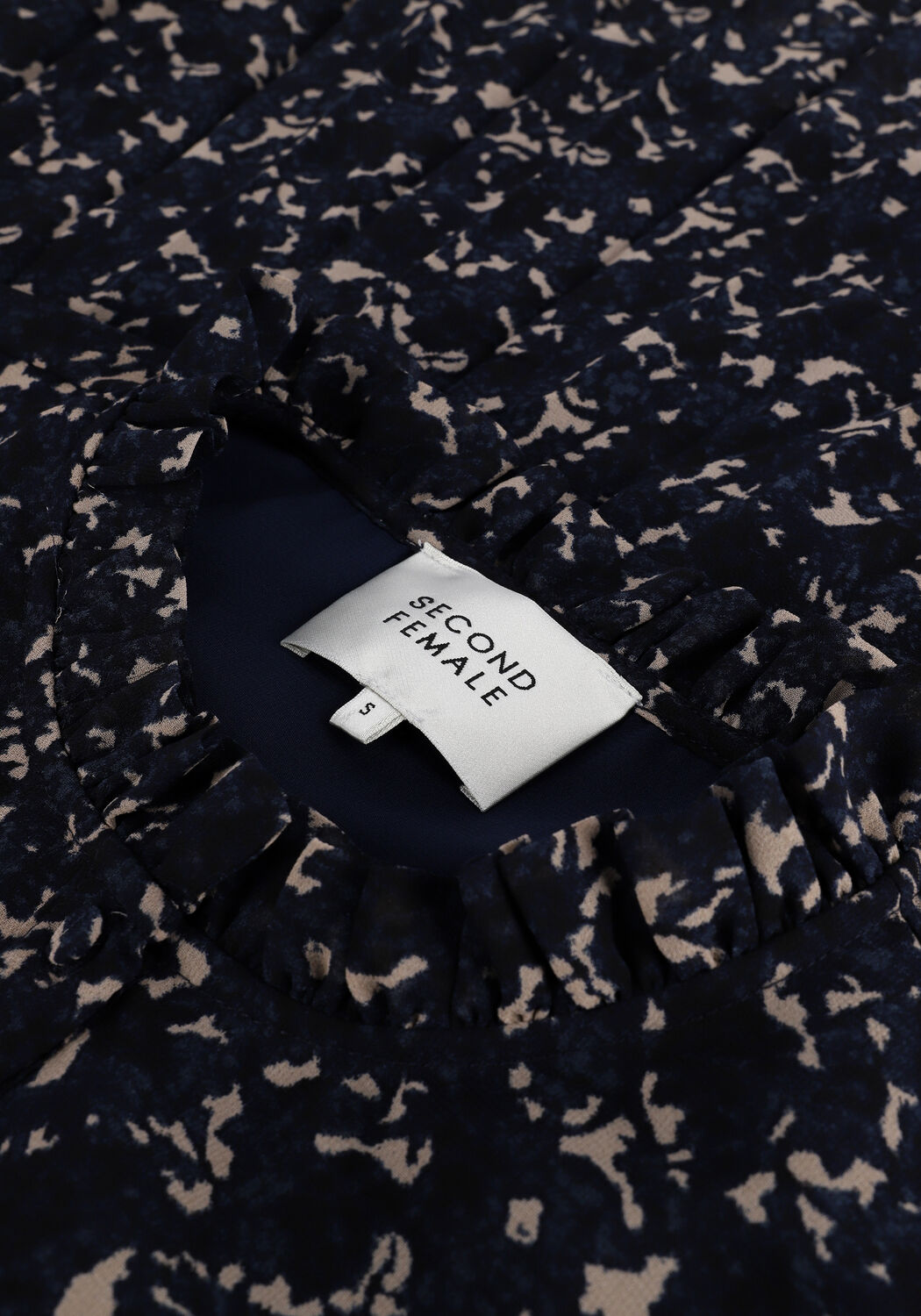 SECOND FEMALE Mini robe NORRIE SHORT DRESS en bleu - large