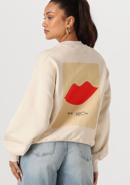 Beige ANOTHER LABEL Sweater JAXY KISS SWEAT L/S - large