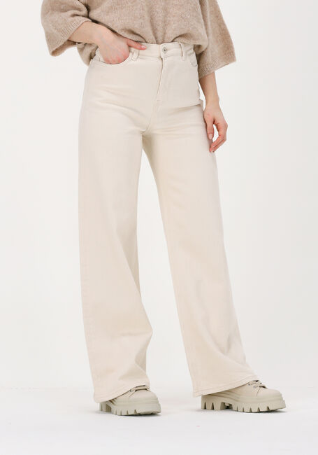 BY-BAR Wide jeans LINA OFF WHITE TWILL PANT Crème - large