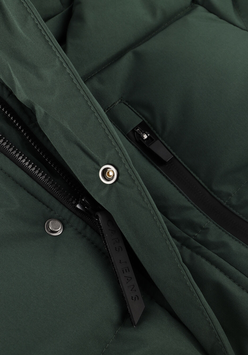 Donkergroene CARS JEANS Gewatteerde jas WICKAM - large