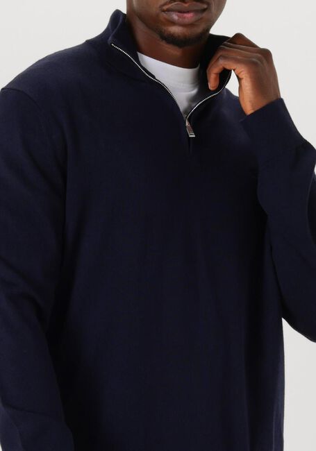 CALVIN KLEIN Pull LS 100% MERINO QZ 14GG Bleu foncé - large