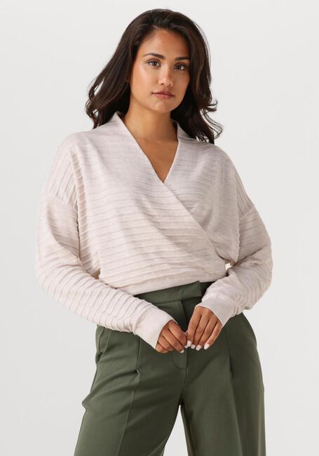 Gebroken wit ANOTHER LABEL Trui LEN KNITTED PULL L/S - large