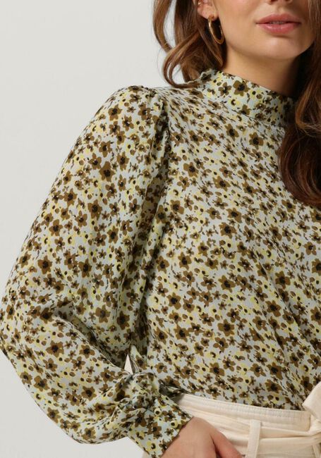 MSCH COPENHAGEN ADALIA RIKKELIE TOP AOP Blouses en vert - large