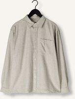Lichtgrijze WOODBIRD Overhemden BUZO WOOL SHIRT Lichtgrijze WOODBIRD Overhemden BUZO WOOL SHIRT - medium