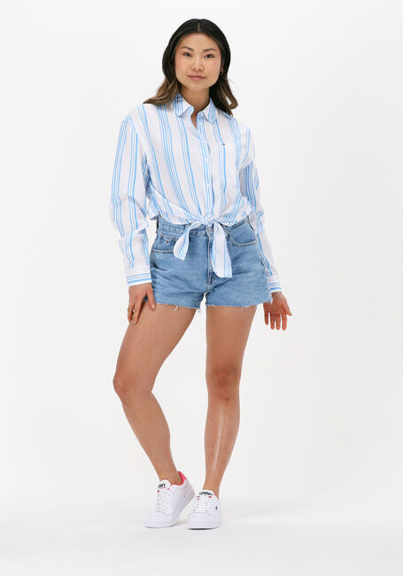 TOMMY JEANS TJW FRONT TIE STRIPE SHIRT Blouses en bleu - large