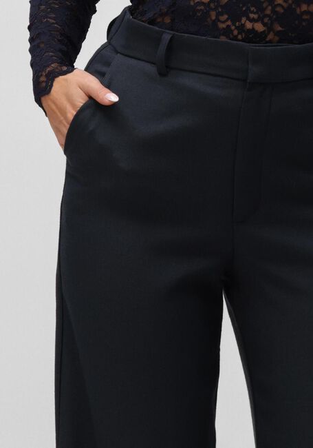 NEO NOIR Pantalon large EMMETT MELANGE PANTS Bleu fonc&eacute; - large