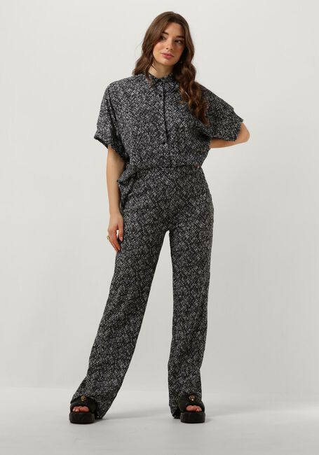 ALIX THE LABEL LADIES WOVEN CRINKLE TEXT OVERSIZED BLOUSE Blouses en noir - large