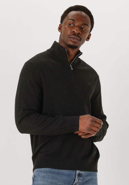 Zwarte CALVIN KLEIN Trui LS 100% MERINO QZ 14GG - large