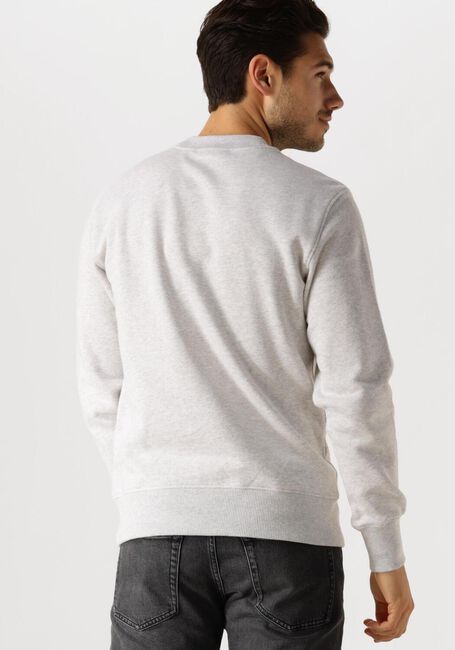 CALVIN KLEIN Pull CHENILLE MONOLOGO CREW NECK en gris - large