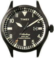 Zwarte TIMEX Horloge WATERBURY DATE - medium