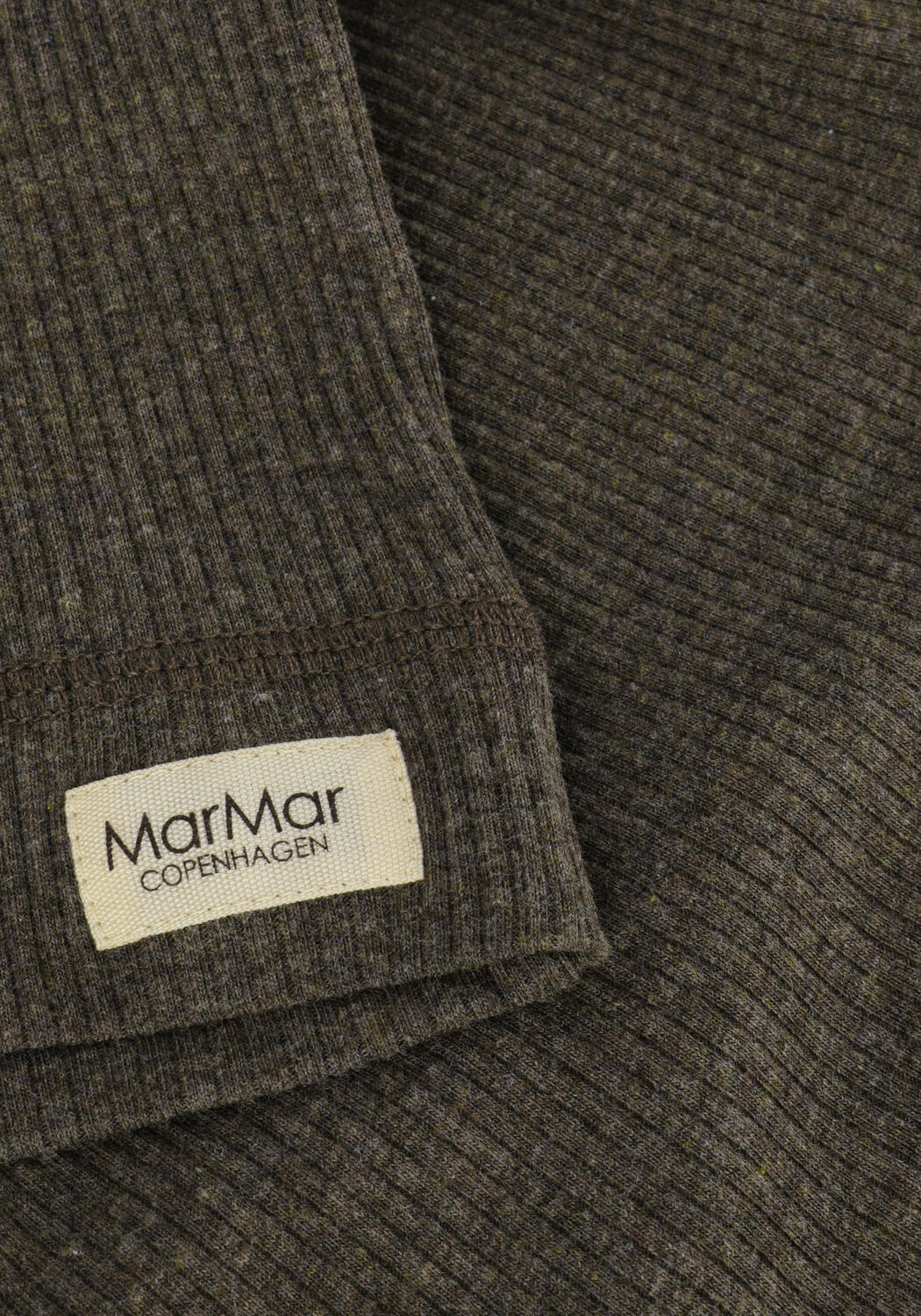 MARMAR COPENHAGEN Haut PLAIN TEE LS en gris - large