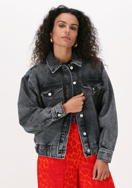 Grijze ALIX THE LABEL Spijkerjas EMBROIDERD DENIM WAISTCOAT 321 - large