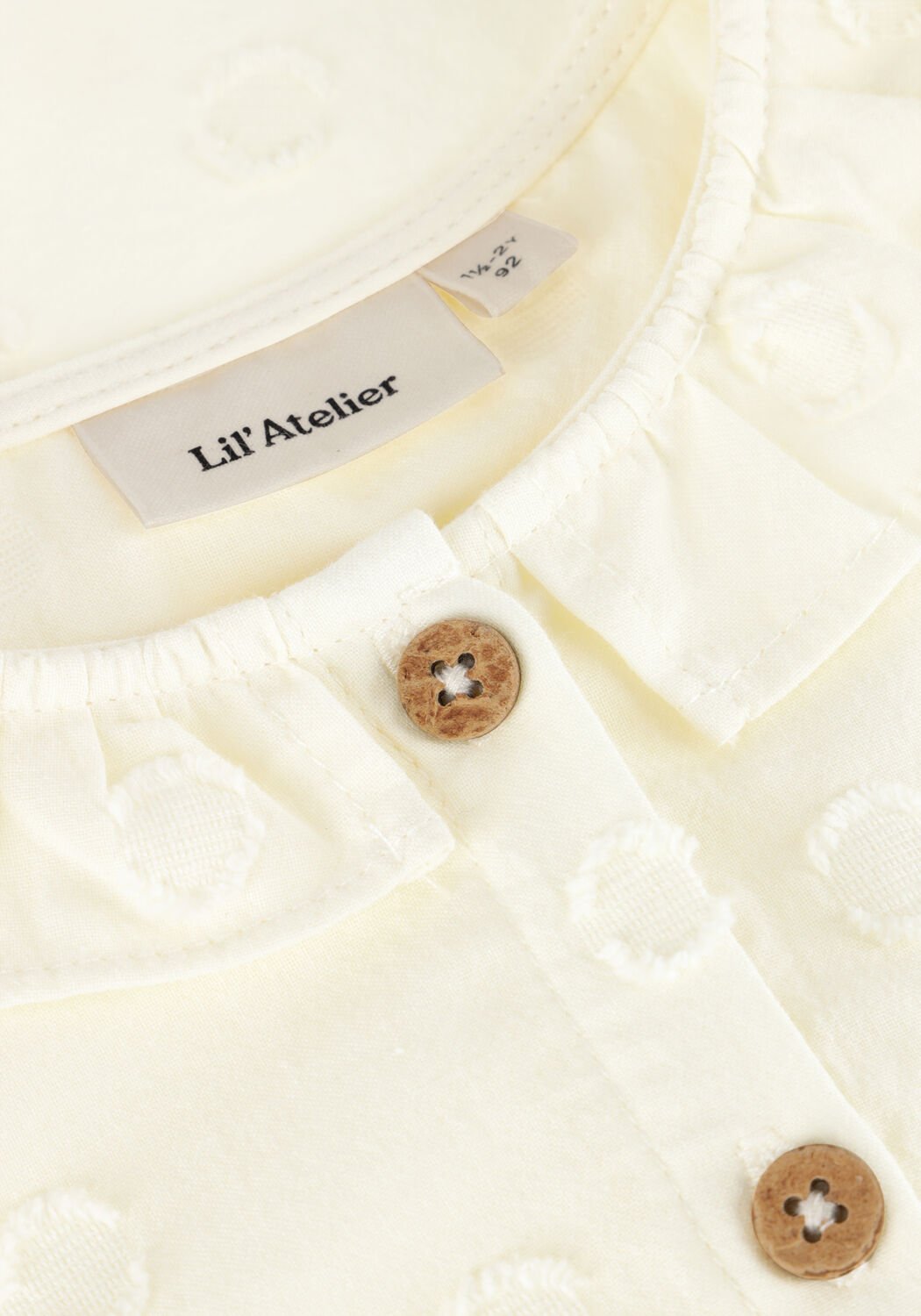 Beige LIL' ATELIER  NMFFRANNY SS LOOSE SHIRT LIL - large