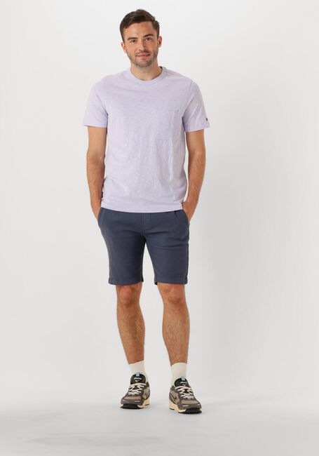 CAST IRON T-shirt SHORT SLEEVE R-NECK REGULAR FIT COTTON SLUB Lilas - large