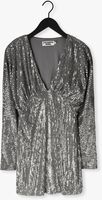 Zilveren COLOURFUL REBEL Mini jurk BELLE SEQUINS DEEP V-NECK MINI DRESS
