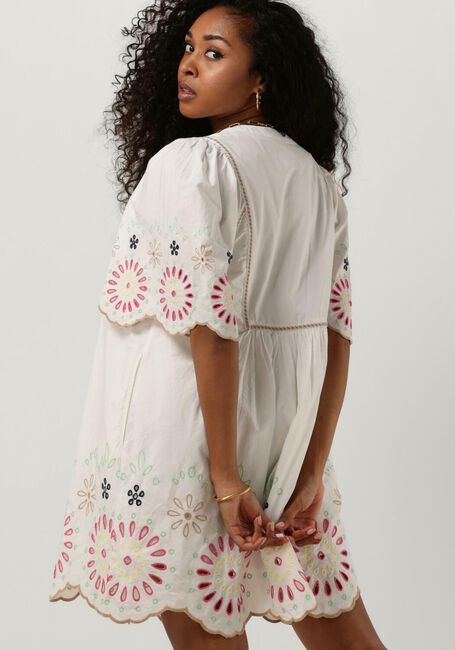 Gebroken wit SCOTCH & SODA Mini jurk BRODERIE MINI DRESS - large
