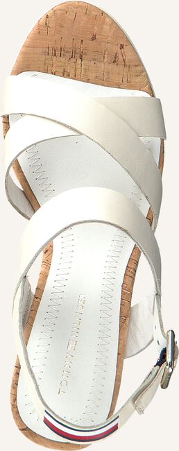 Witte TOMMY HILFIGER Sandalen CORPORATE WEDGE Witte TOMMY HILFIGER Sandalen CORPORATE WEDGE - large