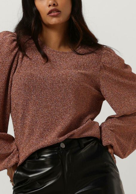 SUMMUM LONG SLEEVE TOP LUREX JERSEY Blouses en rose - large