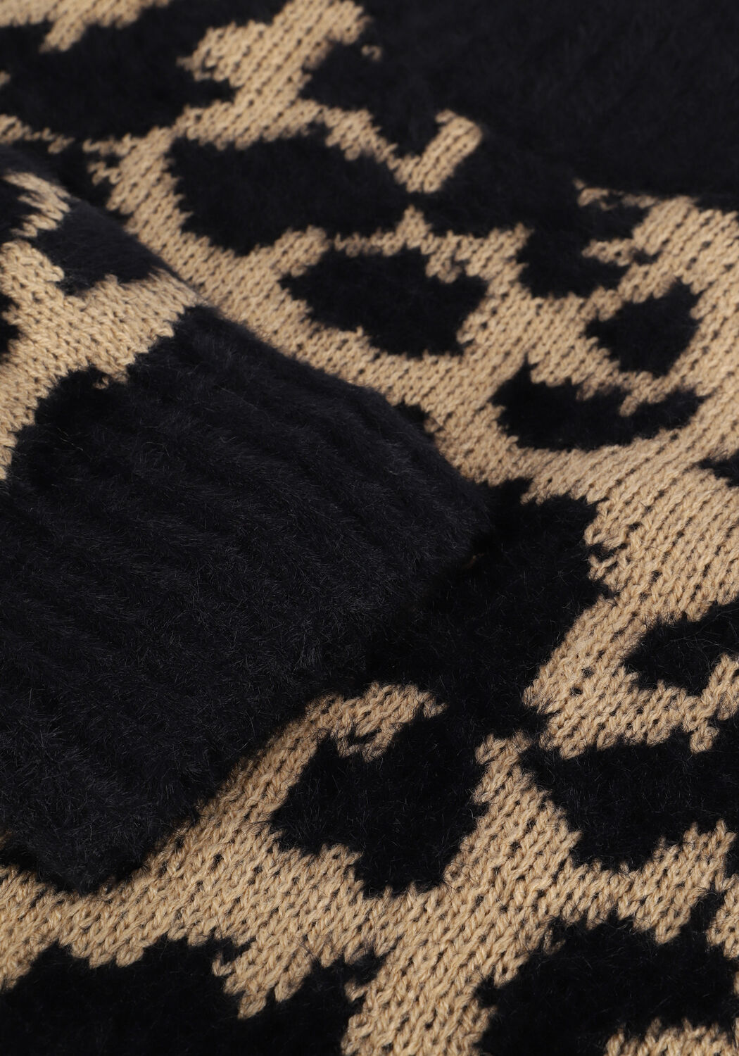 NA-KD Pull PATTERN OVERSIZED CROPPED KNITTED SWEATER en beige - large