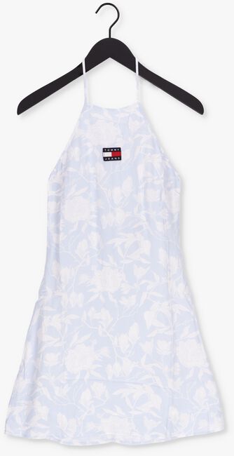 TOMMY JEANS Mini robe TJW AOP MINI DRESS Bleu clair - large