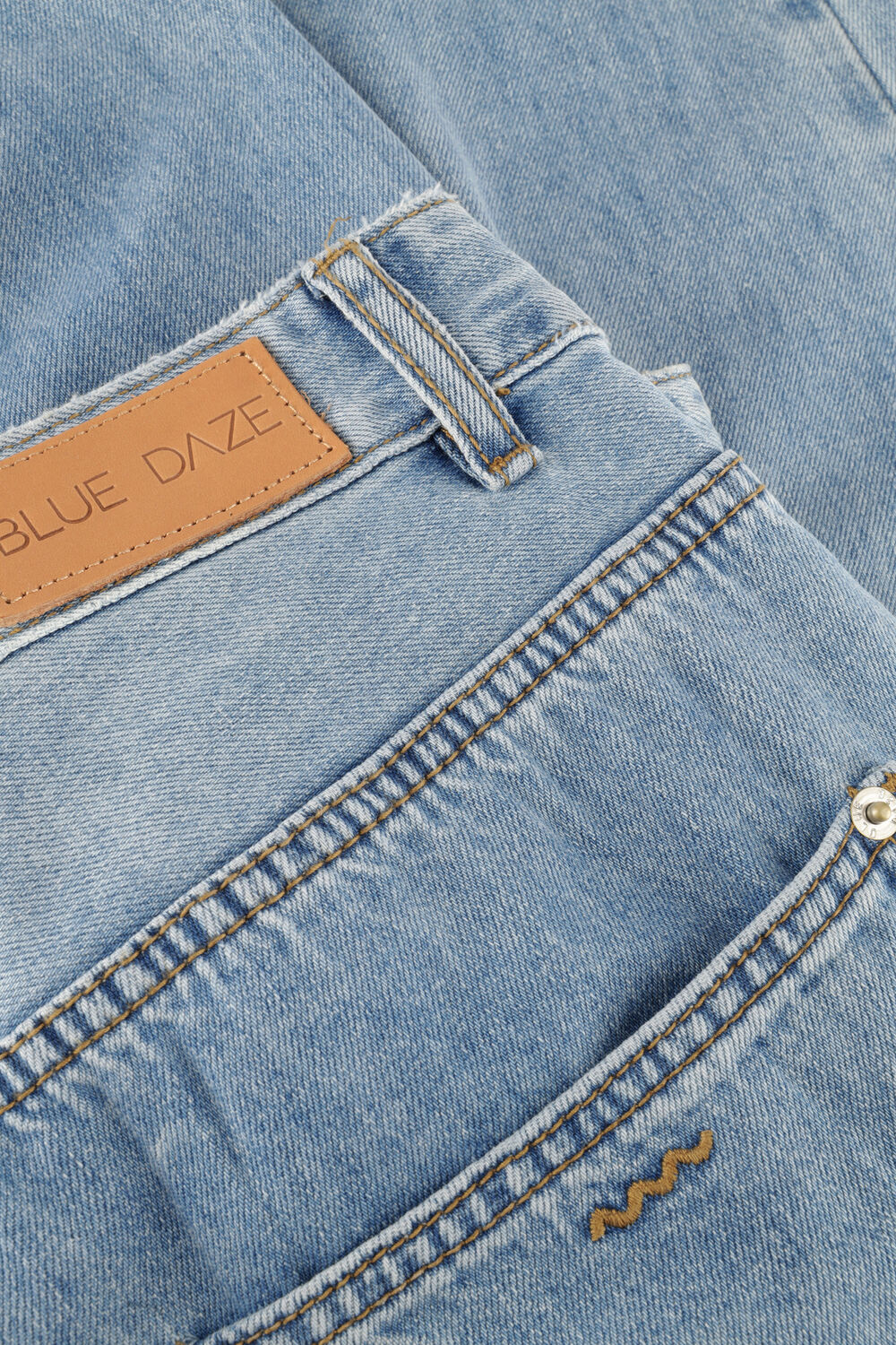 Lichtblauwe SUMMUM Broeken/jumpsuits JEANS COCOON LEG VINTAGE COTTON TWILL - large