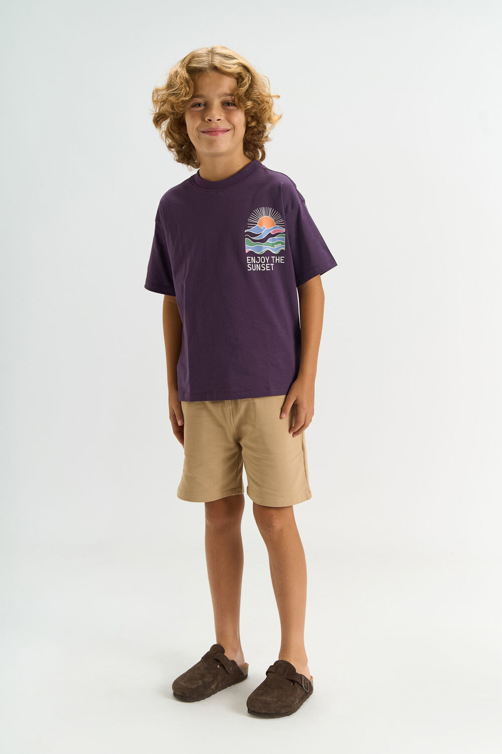 THE NEW T-shirt TNTUCK en violet - large