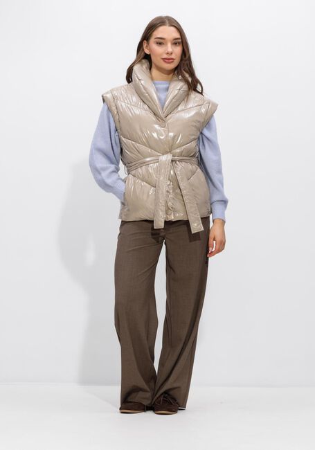 DANTE6 Veste sans manches LEVIT WAISTCOAT en taupe - large