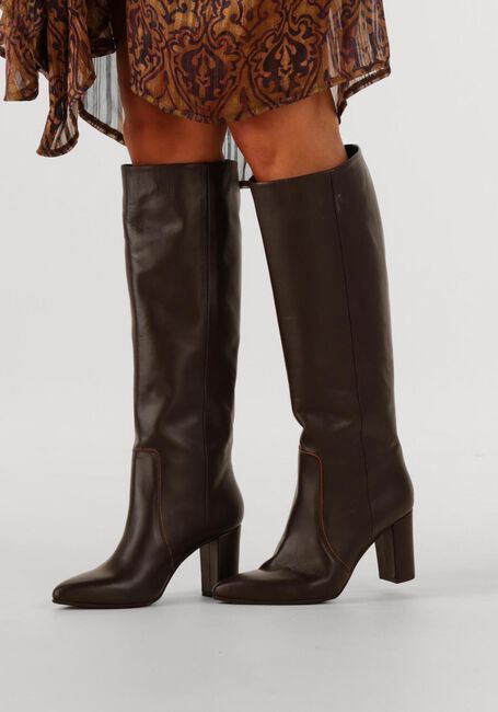STEFANO LAURAN Bottes hautes 011-52 en marron - large