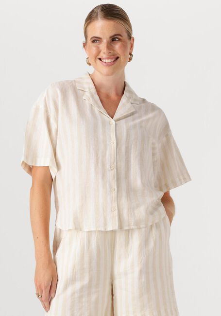 Beige SELECTED FEMME  SLFLUISA 2/4 REVERS SHIRT B - large