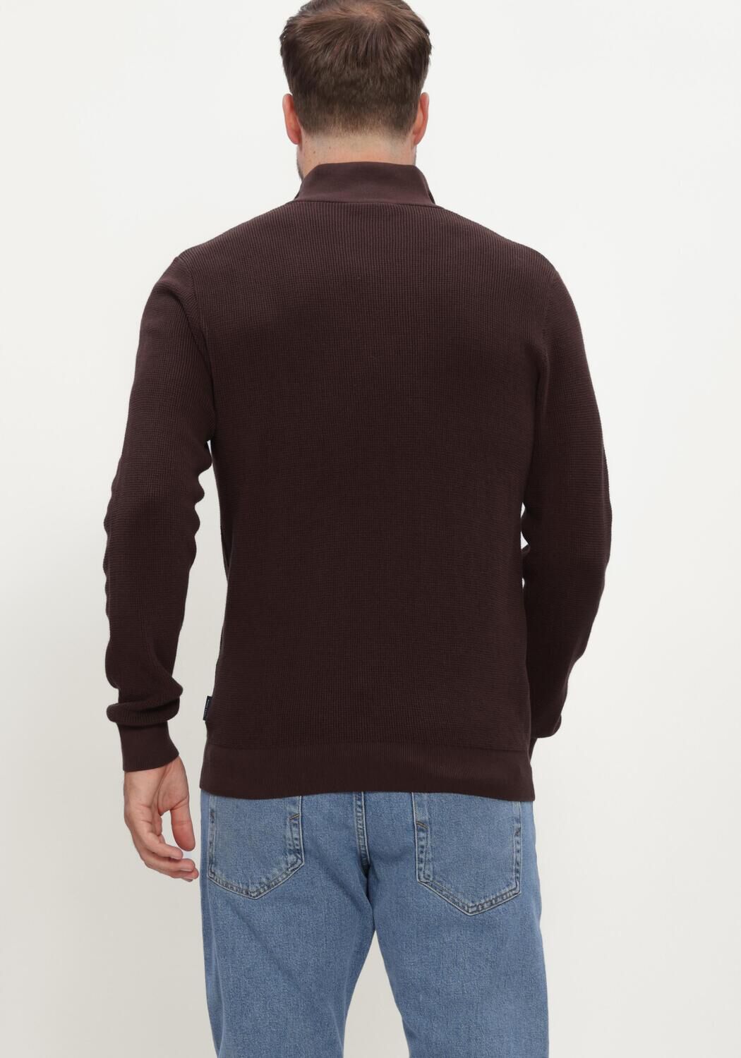 SAINT STEVE Pull DOMINIC-S en marron - large