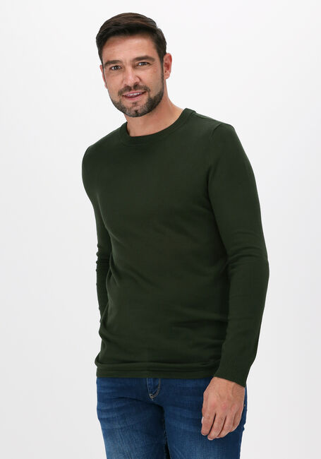 PUREWHITE Pull ESSENTIAL KNIT CREWNECK Vert foncé - large