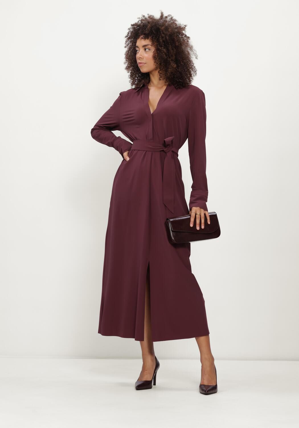 JAPAN TKY Robe midi RASY Bordeaux - large