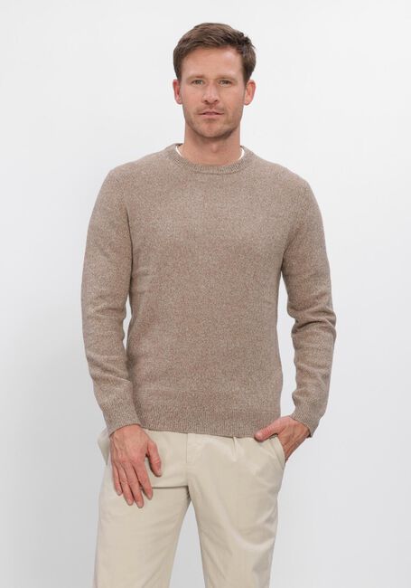 Beige PROFUOMO Trui PULLOVER CREW NECK - large