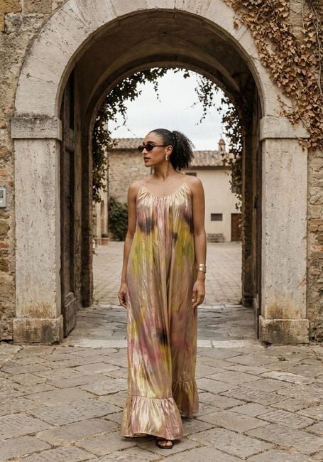 MES DEMOISELLES Robe maxi RORO en or - large