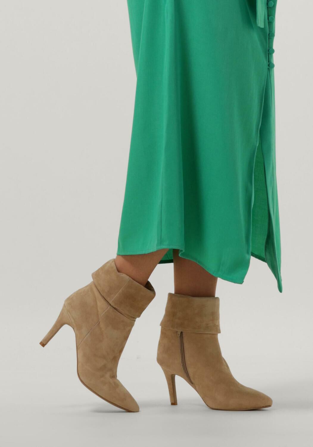 Beige PS POELMAN Enkellaarsjes CLSHN0069 03RPOE Omoda