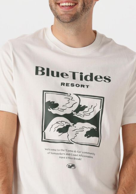 SHIWI T-shirt MEN LIAM REGULAR T-SHIRT BLUE TIDES en blanc - large