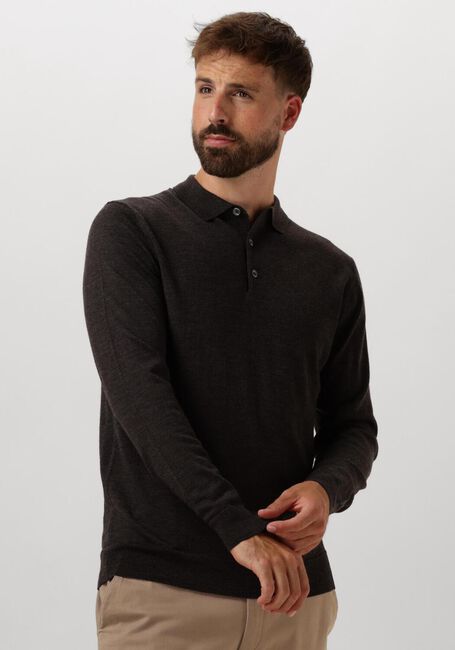Bruine PROFUOMO Polo POLO LONG SLEEVE - large