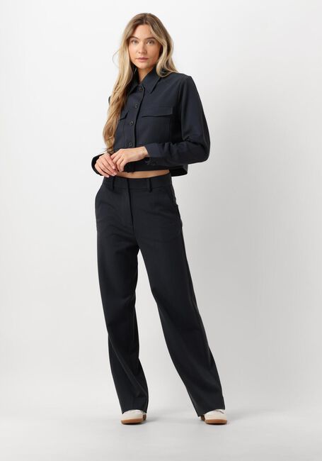 SECOND FEMALE Pantalon COSTA TROUSERS Bleu foncé - large