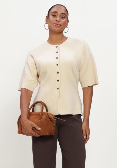 MSCH COPENHAGEN Pull MSCHMIRIELLE EAST 2/4 CARDIGAN Cr&egrave;me - large