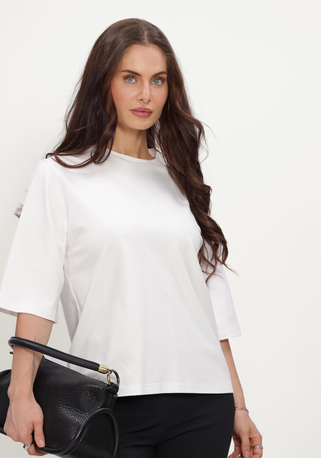 Witte STUDIO ANNELOES T-shirt Fiore round neck t-shirt - large