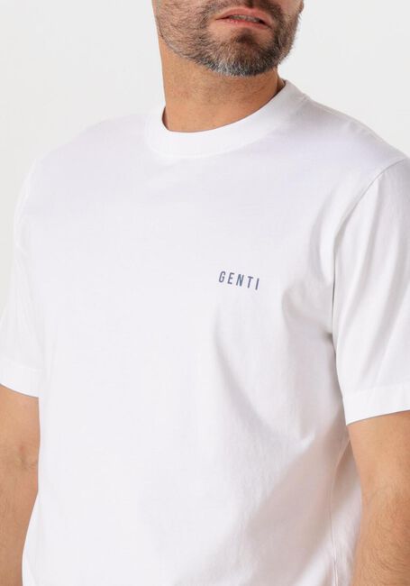 GENTI T-shirt T-SHIRT SS J2042-1223 en blanc - large