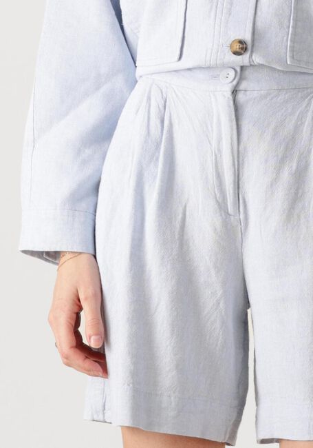 Lichtblauwe MSCH COPENHAGEN Korte broek MSCHPENNIE GINIA HW SHORTS - large