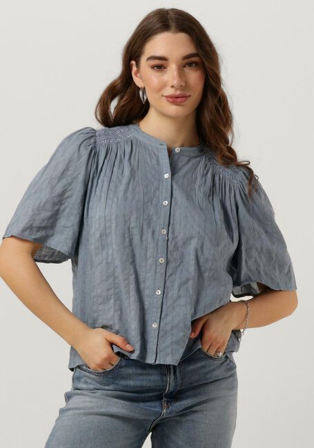 RUBY TUESDAY SAFIR BLOUSE WITH HALF SLEEVES AND SMOCK ON SHOULDER Blouses Bleu clair - large