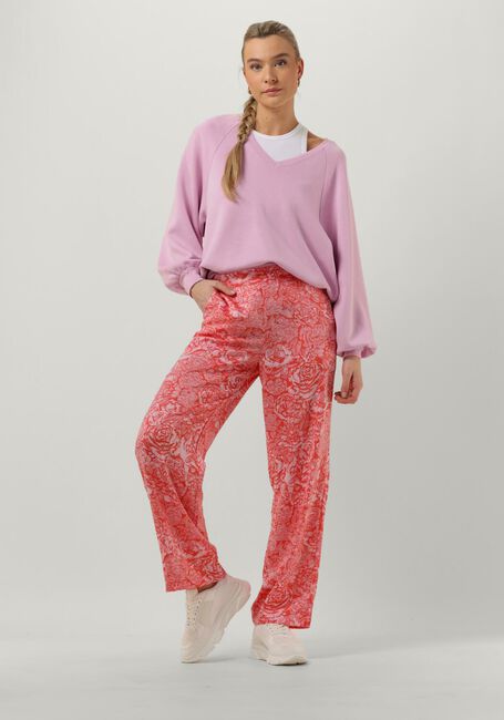 MSCH COPENHAGEN Pull NELINA IMA Q RAGLAN V NECK SWEATSHIRT Rose clair - large