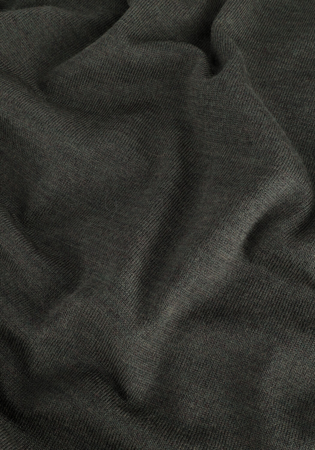 SELECTED MEN Col roul&eacute; TOWN MERINO COOLMAX KNIT ROLL B en vert - large