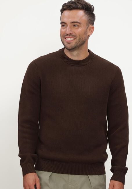SELECTED MEN Pull SLHDANE LS KNIT STRUCTURE CREW NECK NOOS en bleu - large